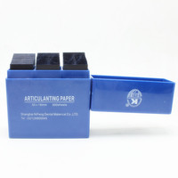 300 arkusz/pudełko Dental przegubowe paski papieru czerwony/niebieski laboratorium dentystyczne Instrument wybielanie zębów dentysta narzędzia 55*18m 2